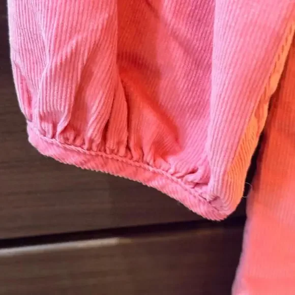 NWT Ralph Lauren Ruffled Cotton Corduroy Dress - Picture 7 of 9